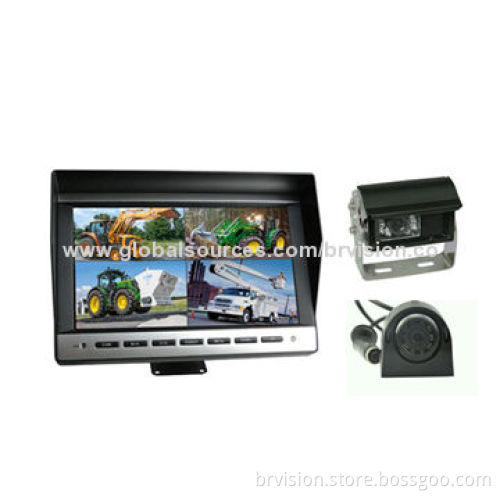 Vehicle rear-view camera system with 10.1 inches monitor and waterproof camerasNew